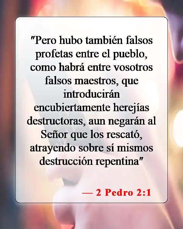Versículos de la Biblia sobre falsos cristianos (2 Pedro 2:1)