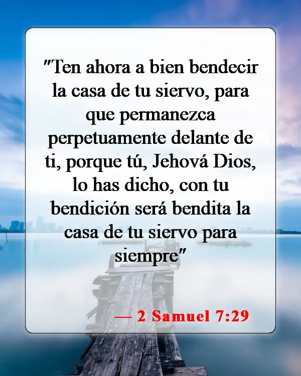 Versículos de la Biblia sobre ungir tu hogar (2 Samuel 7:29)