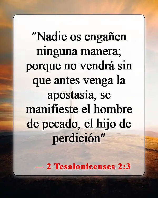 Versículos de la Biblia sobre falsos cristianos (2 Tesalonicenses 2:3)
