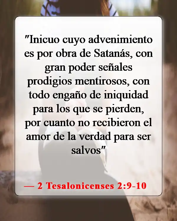 Versículos de la Biblia sobre la magia negra (2 Tesalonicenses 2:9-10)