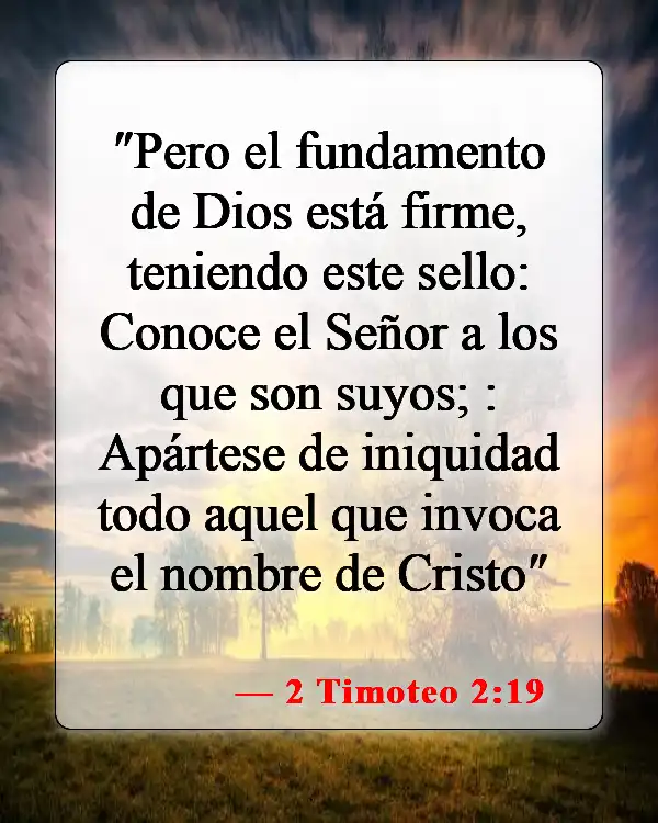 Versículos bíblicos sobre convertirse en cristiano (2 Timoteo 2:19)