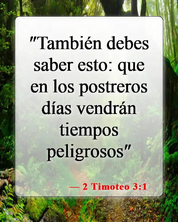 Versículos de la Biblia sobre el Anticristo (2 Timoteo 3:1)