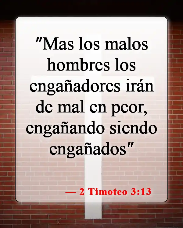 Versículos de la Biblia sobre las personas malas (2 Timoteo 3:13)