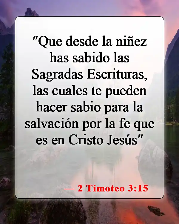 Versículos bíblicos sobre el abuso infantil (2 Timoteo 3:15)