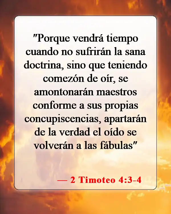 Versículos de la Biblia sobre las malas influencias (2 Timoteo 4:3-4)