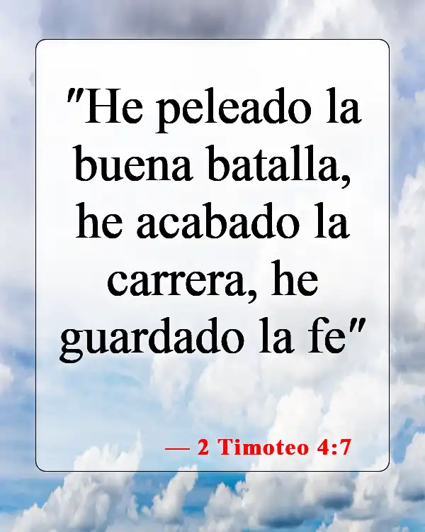 Versículos bíblicos sobre creer en uno mismo (2 Timoteo 4:7)