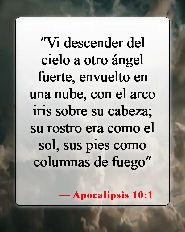 Versículos de la Biblia sobre ángeles y humanos (Apocalipsis 10:1)