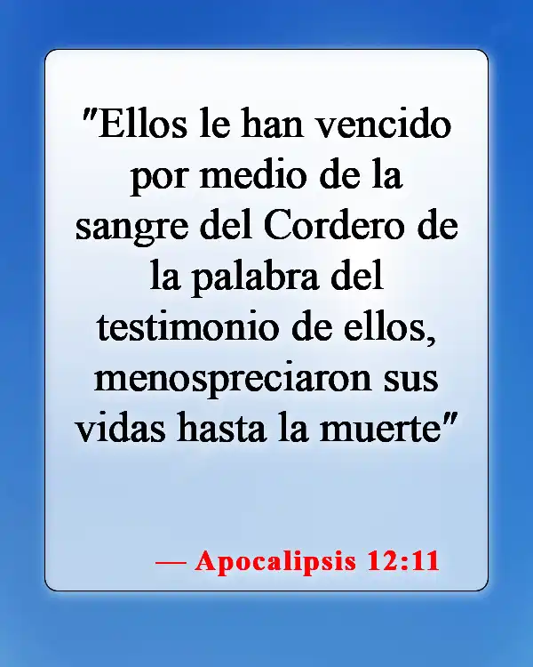 Versículos bíblicos sobre la sangre de Jesús (Apocalipsis 12:11)