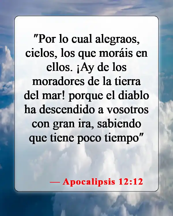 Versículos bíblicos sobre espíritus demoníacos (Apocalipsis 12:12)