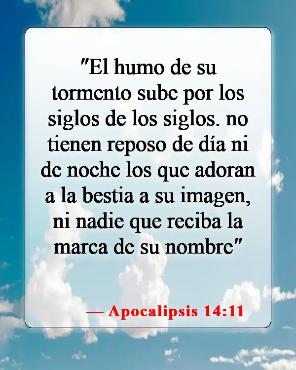 Versículos de la Biblia sobre el Anticristo (Apocalipsis 14:11)