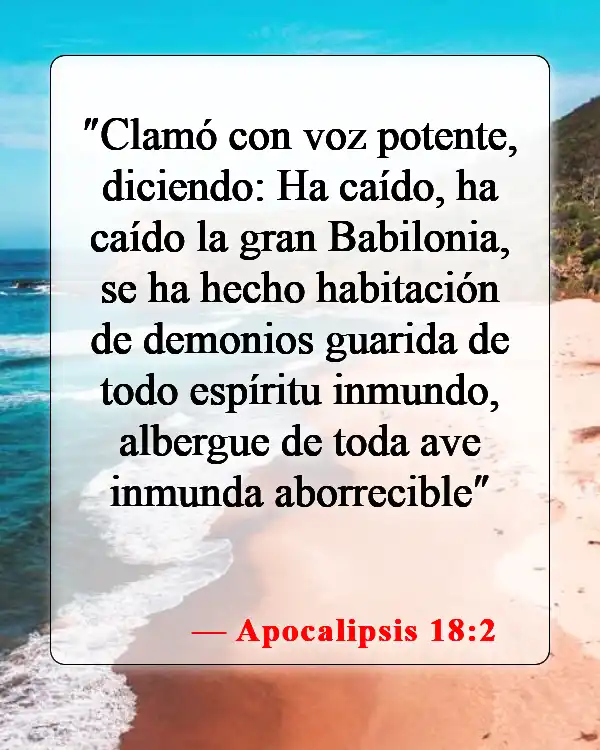 Versículos bíblicos sobre demonios (Apocalipsis 18:2)