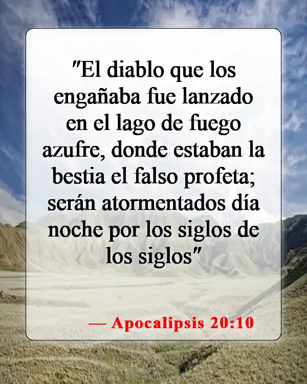 Versículos de la Biblia sobre el padre de todas las mentiras (Apocalipsis 20:10)