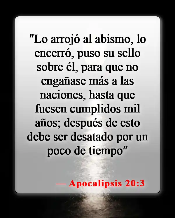 Versículos de la Biblia sobre las puertas del infierno (Apocalipsis 20:3)
