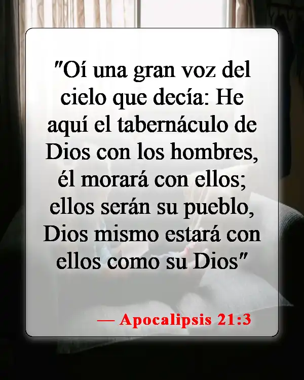 Versículos de la Biblia sobre Dios estando con nosotros (Apocalipsis 21:3)