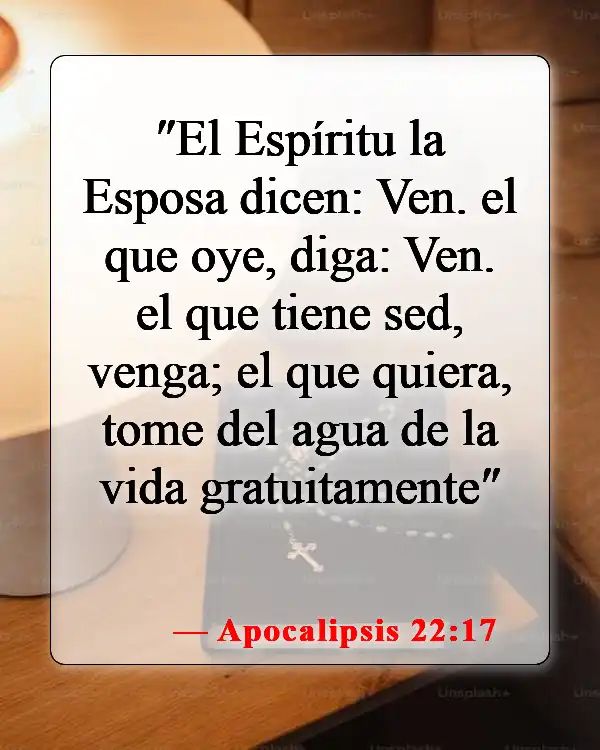 Versículos bíblicos sobre venir a Jesús (Apocalipsis 22:17)