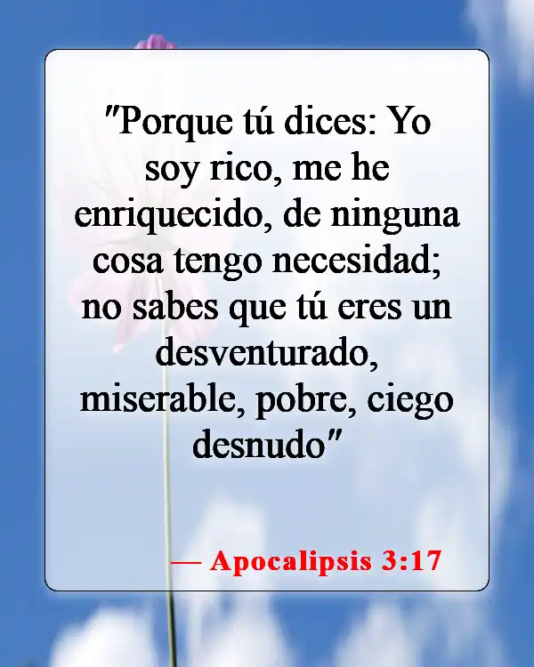 Versículos de la Biblia sobre ateos (Apocalipsis 3:17)