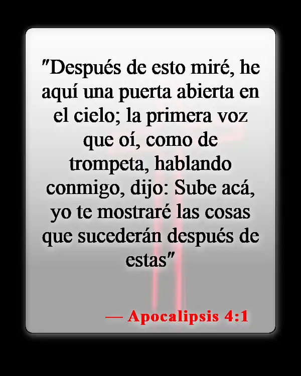 Versículos de la Biblia sobre sueños y visiones (Apocalipsis 4:1)
