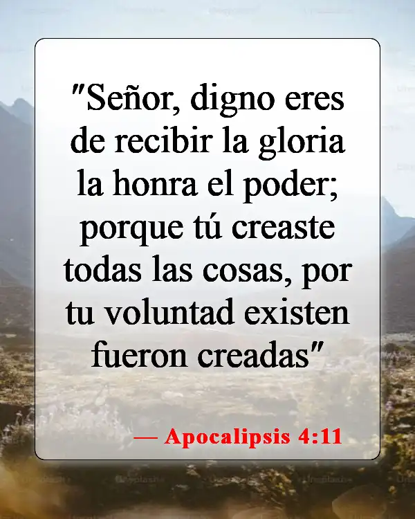 Versículos bíblicos sobre honrar a Dios (Apocalipsis 4:11)