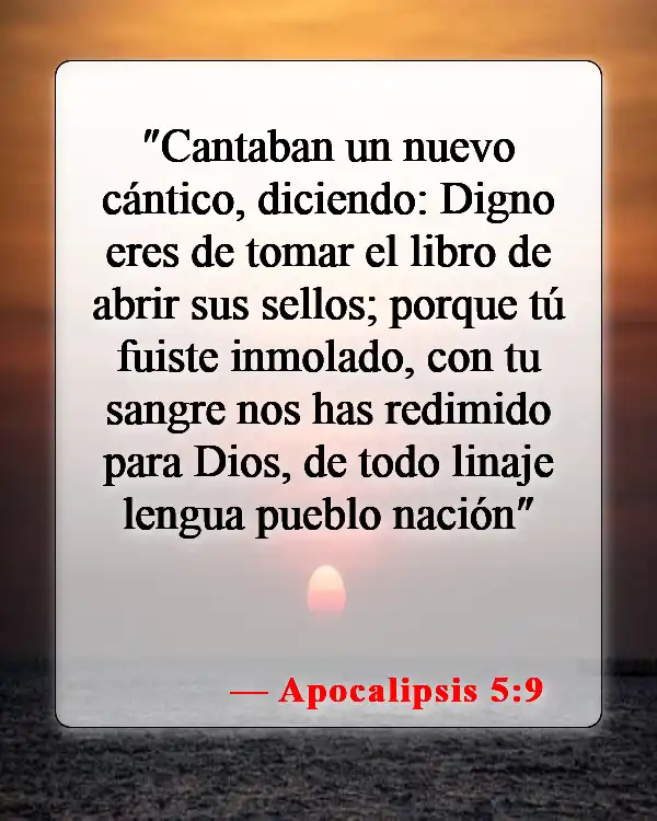 Versículos bíblicos sobre la muerte de Jesús (Apocalipsis 5:9)