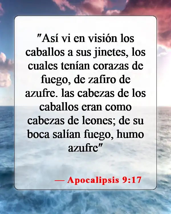 Versículos de la Biblia sobre sueños y visiones (Apocalipsis 9:17)