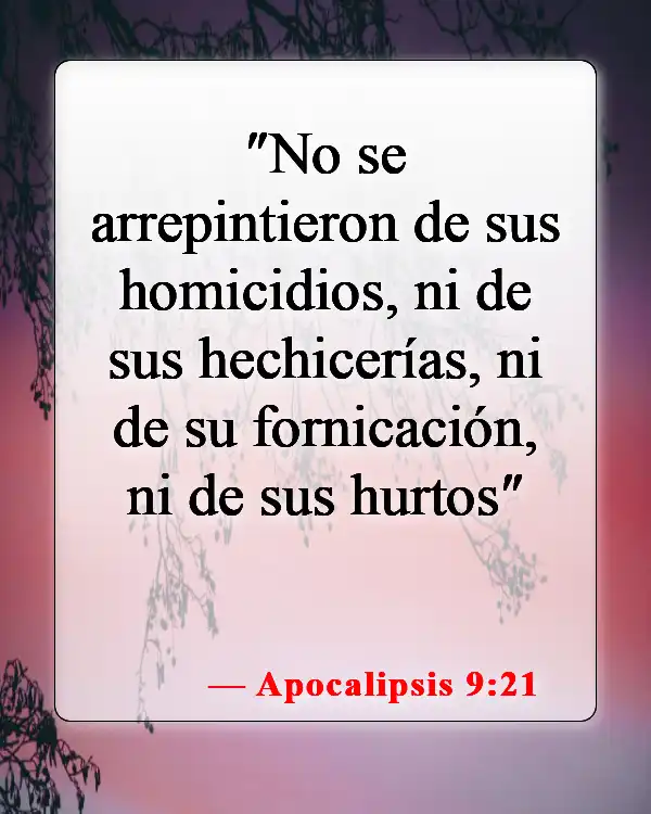 Versículos de la Biblia sobre beber y fumar (Apocalipsis 9:21)