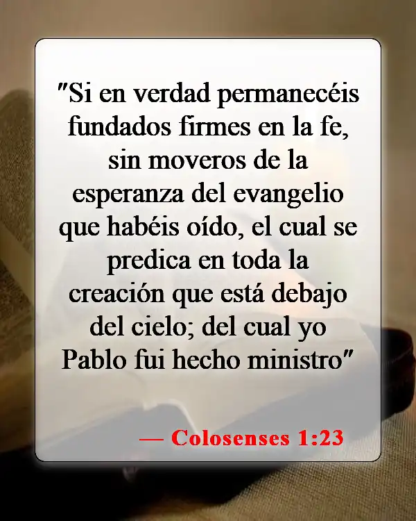 Versículos de la Biblia sobre la fe (Colosenses 1:23)