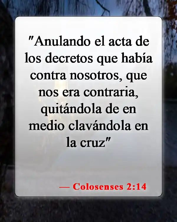 Versículos bíblicos sobre la muerte de Jesús (Colosenses 2:14)