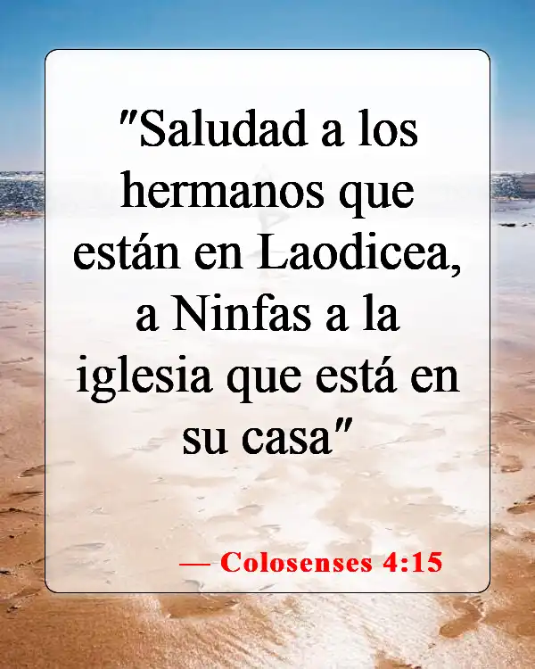 Versículos bíblicos sobre la comunión (Colosenses 4:15)