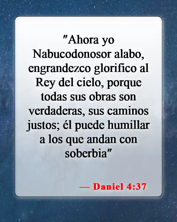 Versículos bíblicos sobre honrar a Dios (Daniel 4:37)