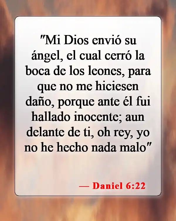 Versículos de la Biblia sobre ángeles (Daniel 6:22)