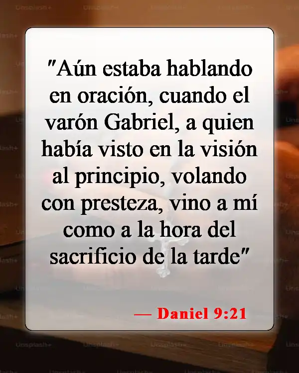Versículos de la Biblia sobre ángeles (Daniel 9:21)