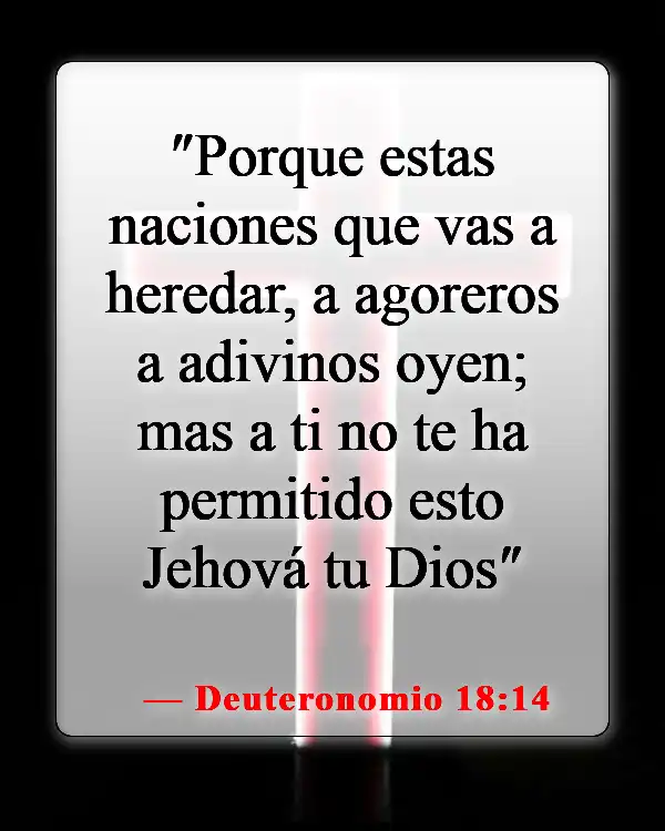 Versículos de la Biblia sobre los adivinos (Deuteronomio 18:14)