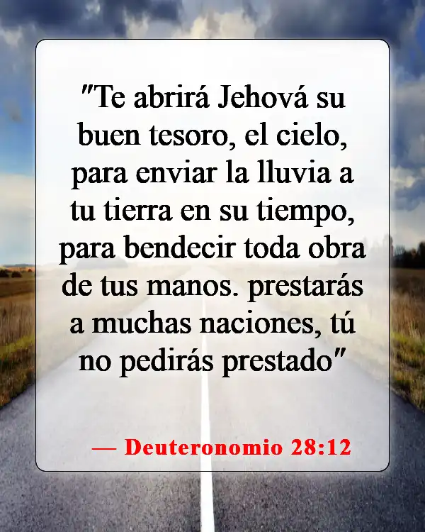 Versículos bíblicos sobre la abundancia (Deuteronomio 28:12)
