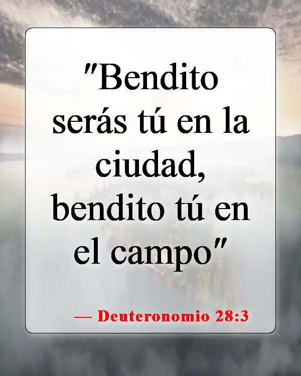 Versículos de la Biblia sobre bendecir a las personas (Deuteronomio 28:3)
