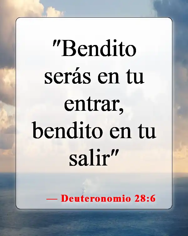 Versículos de la Biblia sobre ungir tu hogar (Deuteronomio 28:6)