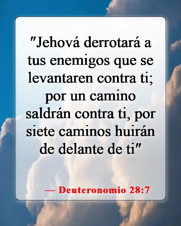 Versículos de la Biblia sobre romper maldiciones (Deuteronomio 28:7)