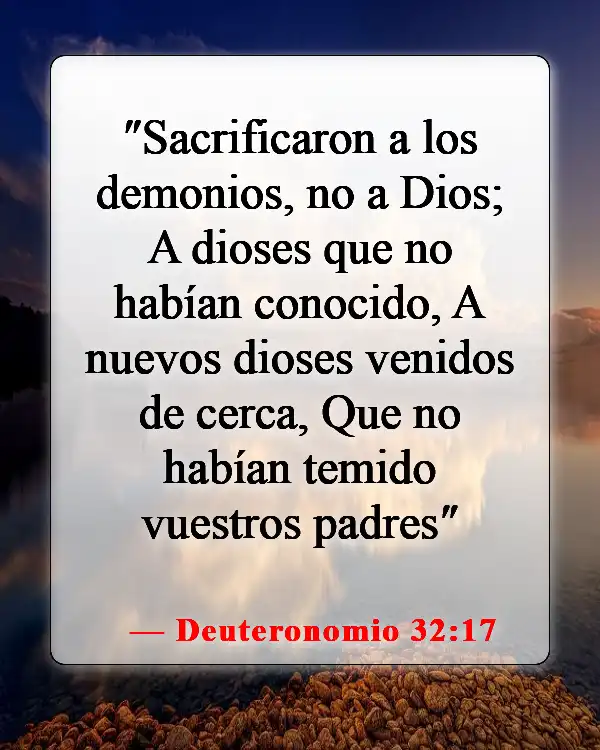 Versículos de la Biblia sobre falsos dioses (Deuteronomio 32:17)
