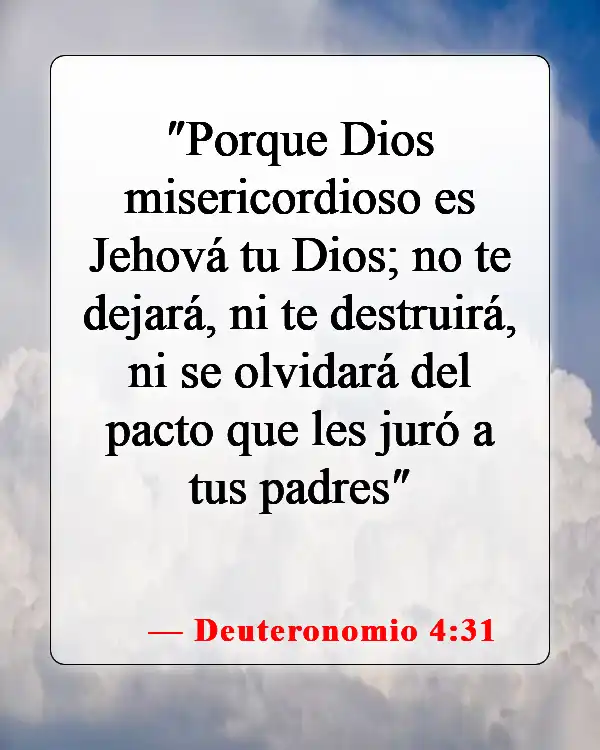 Versículos de la Biblia sobre la Divina Misericordia (Deuteronomio 4:31)