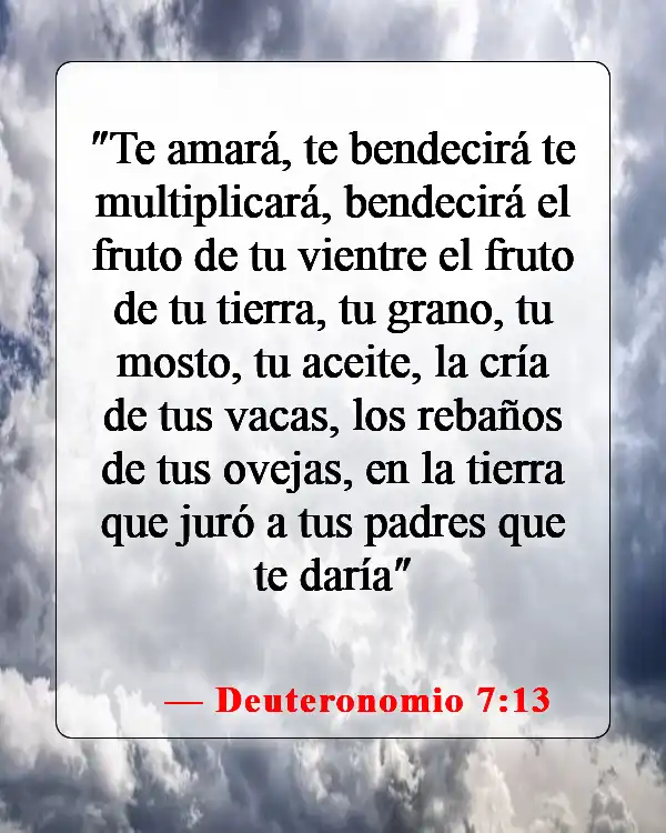 Versículos de la Biblia sobre bebés (Deuteronomio 7:13)