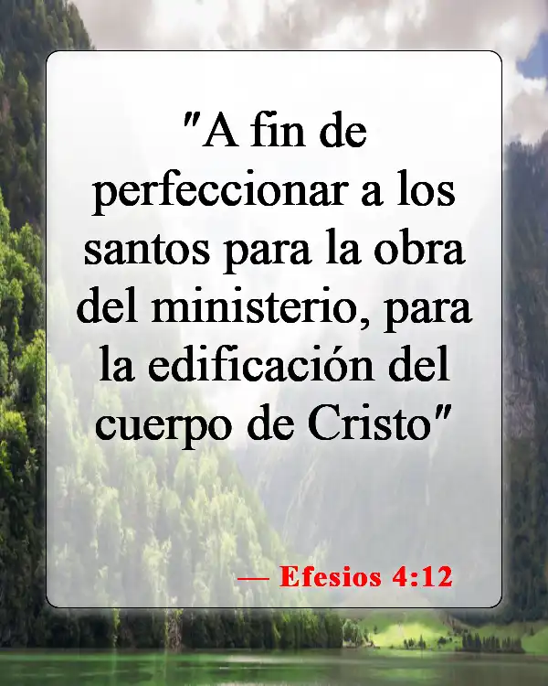 Versículos bíblicos sobre la fe y las obras (Efesios 4:12)