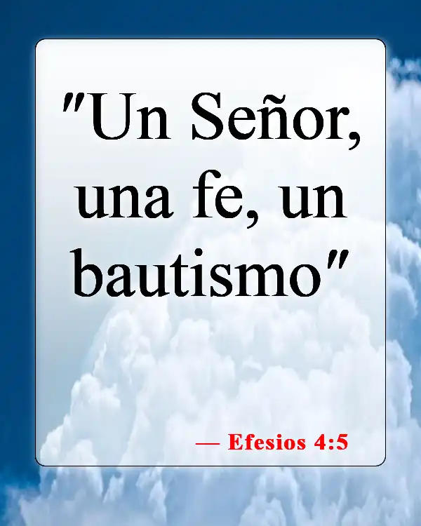 Versículos de la Biblia sobre juzgar por las apariencias (Efesios 4:5)