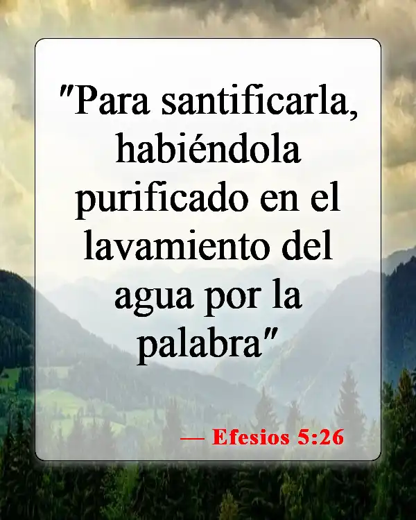Versículos de la Biblia sobre el bautismo (Efesios 5:26)