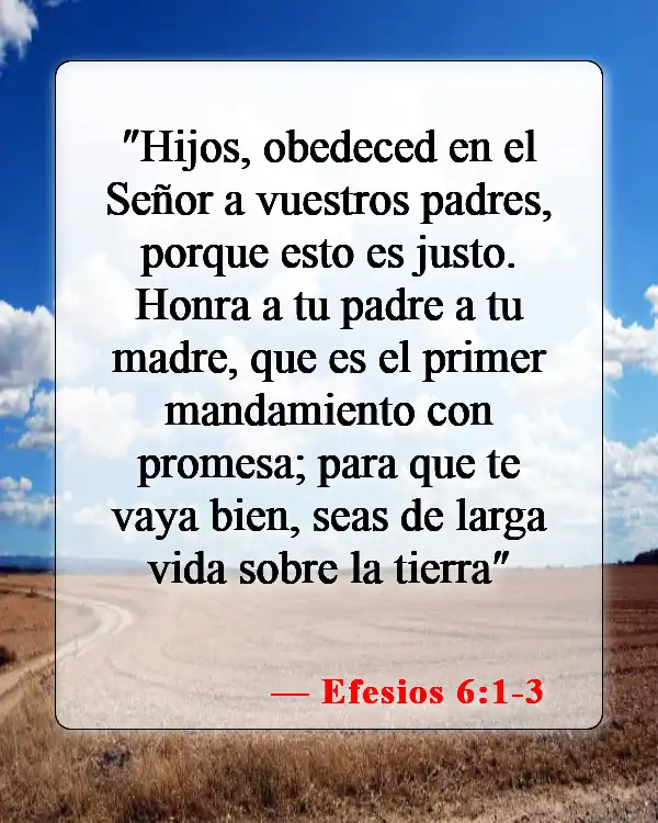 Versículos bíblicos sobre familias cristianas (Efesios 6:1-3)