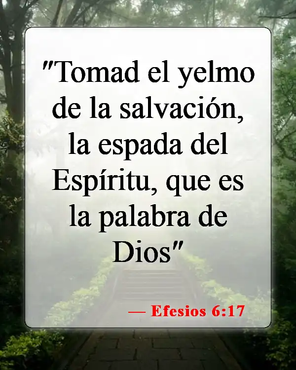 Versículos de la Biblia sobre el campo de batalla de la mente (Efesios 6:17)