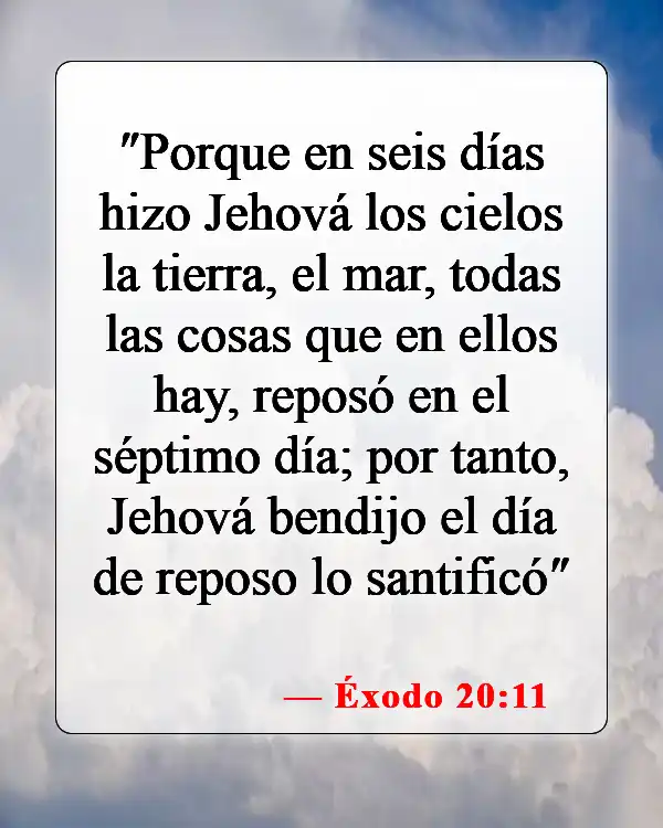Versículos bíblicos sobre la evolución (Éxodo 20:11)