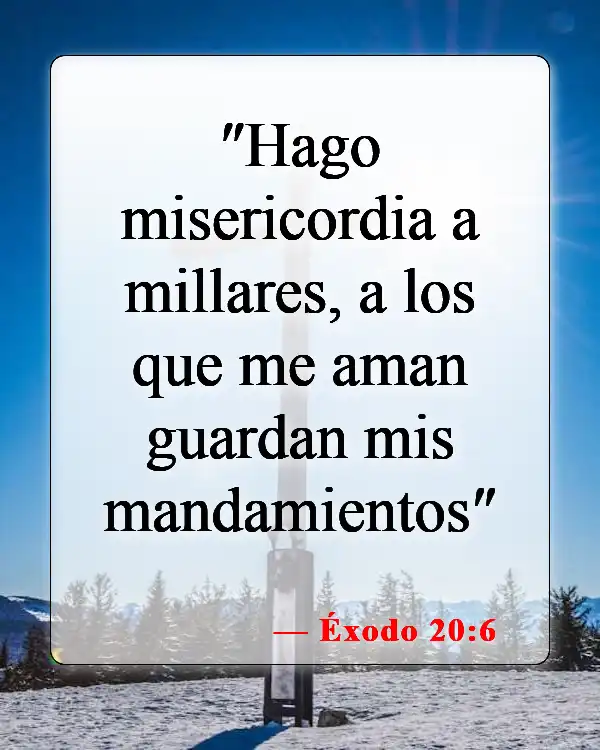 Versículos de la Biblia sobre maldiciones generacionales (Éxodo 20:6)