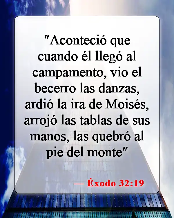 Versículos de la Biblia sobre bailar en la iglesia (Éxodo 32:19)