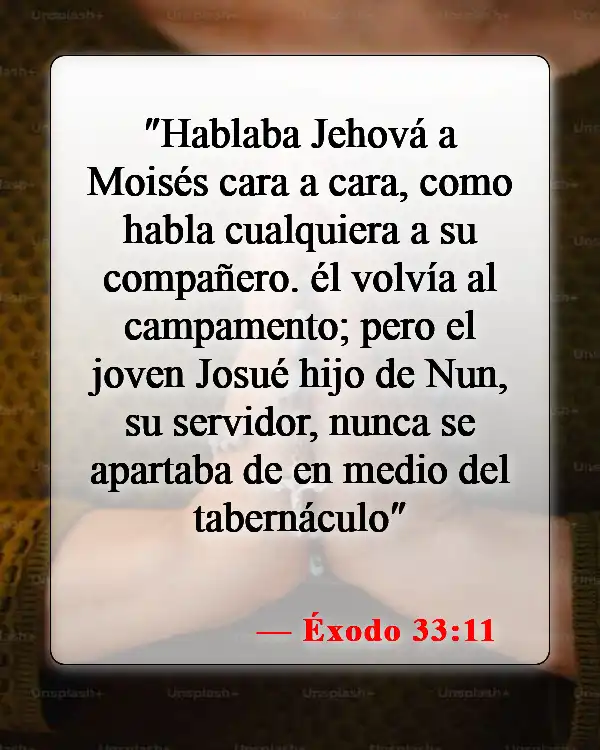 Versículos bíblicos sobre Dios comunicándose con nosotros (Éxodo 33:11)