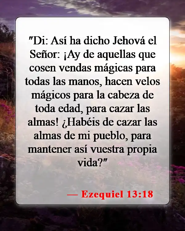Versículos de la Biblia sobre la cobertura de la cabeza (Ezequiel 13:18)