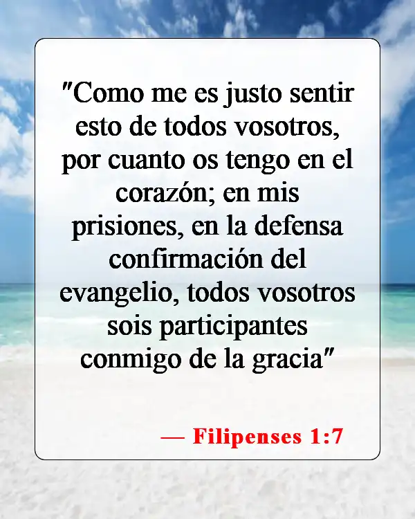 Versículos de la Biblia sobre la gracia de Dios (Filipenses 1:7)